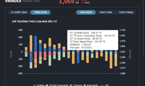 Khối ngoại, tổ chức và tự doanh cùng bán ròng, nhà đầu tư cá nhân “cân” thị trường, tung gần 590 tỷ đồng mua ròng 