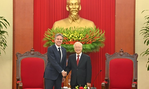 Tổng Bí thư Nguyễn Phú Trọng tiếp Ngoại trưởng Mỹ Antony Blinken