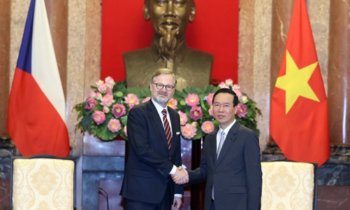 Chủ tịch nước: Việt Nam muốn thúc đẩy quan hệ hữu nghị truyền thống trên tất cả lĩnh vực với Séc