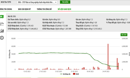 Sau 3 lần giải trình giá giảm sàn, một loạt lãnh đạo DDG đăng ký bán cổ phiếu