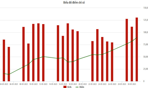 Tháng 5, giao dịch của nhóm HNX30 chiếm ưu thế