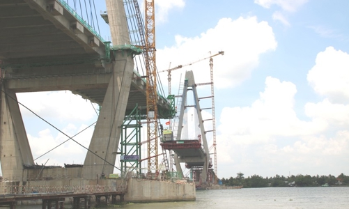 Gấp rút thi công hoàn chỉnh các hạng mục, dự kiến hợp long nhịp chính cầu Mỹ Thuận 2 vào ngày 30/10