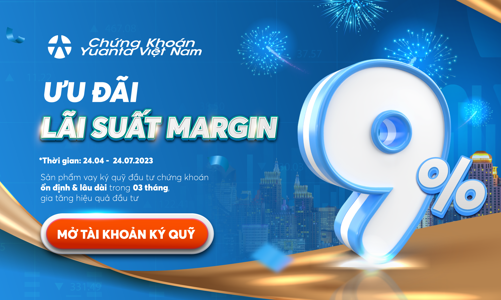Tối ưu đầu tư chứng khoán với lãi suất margin chỉ 9%