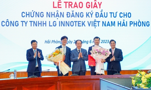 Hải Phòng thu hút thêm 1 tỷ USD từ LG Innotek