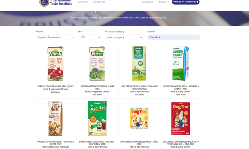 Vinamilk - Thương hiệu sữa Việt Nam đầu tiên có sản phẩm đạt 3 sao từ Superior Taste Award