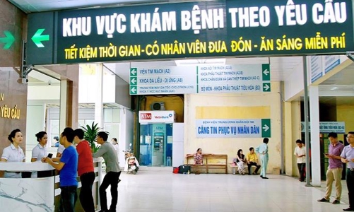 Giá khám bệnh theo yêu cầu tối đa 500.000 đồng/lượt