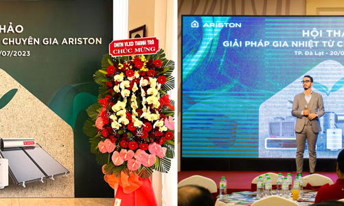 Máy nước nóng bơm nhiệt tạo ấn tượng mạnh mẽ tại chuỗi hội thảo “Giải pháp gia nhiệt từ chuyên gia Ariston”