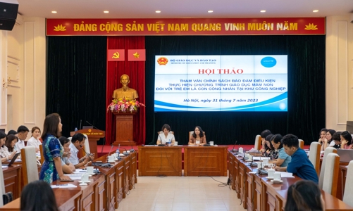 Chi hơn 600 tỷ đồng cho giáo dục mầm non khu công nghiệp, khu chế xuất