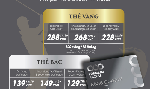 Thẻ Stored Value Card của BRG Golf: Đồng hành với niềm đam mê gôn tại các sân gôn đẳng cấp