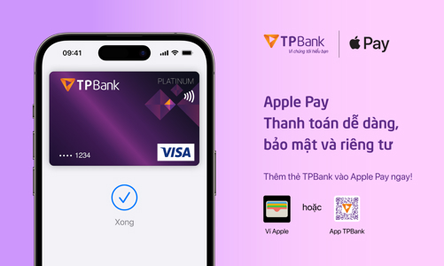 TPBank giới thiệu Apple Pay đến khách hàng