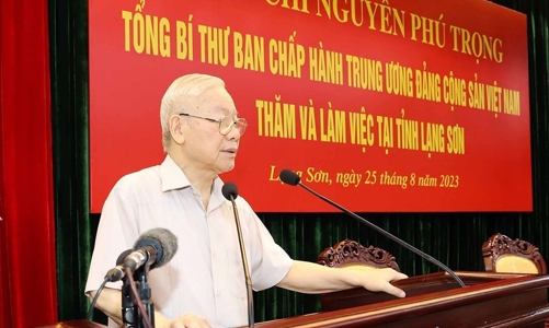 Tổng Bí thư: Lạng Sơn là “phên giậu quốc gia” về quốc phòng, an ninh và kinh tế