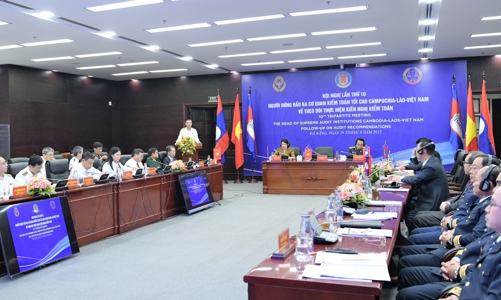 Tăng cường hợp tác Kiểm toán Nhà nước ba bên Việt Nam - Lào - Campuchia