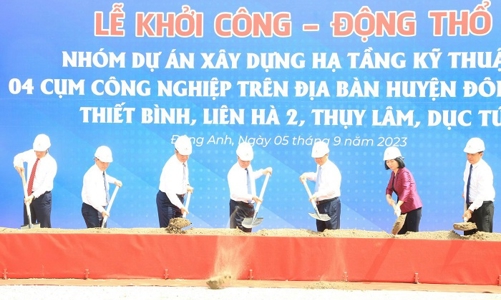 Hà Nội khởi công 4 cụm công nghiệp tại huyện Đông Anh