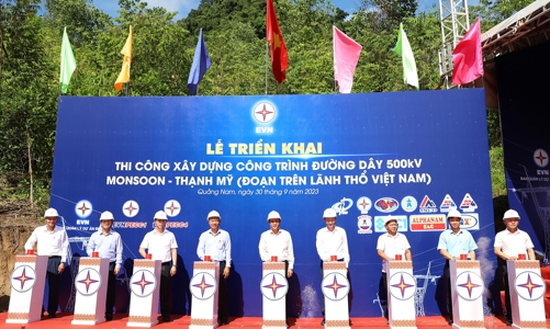 Khởi công dự án truyền tải trị giá hơn 1.100 tỷ đồng để nhập khẩu điện