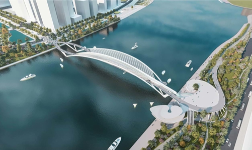TP.HCM duyệt thiết kế cầu đi bộ qua sông Sài Gòn