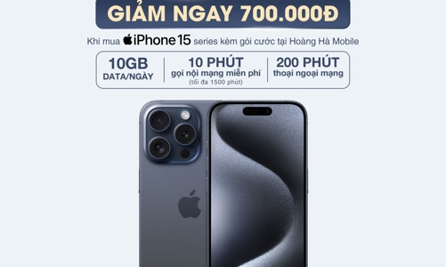 Cơ hội mua iPhone 15 chỉ từ 20.690.000đ khi mua gói cước độc quyền từ nhà mạng MobiFone