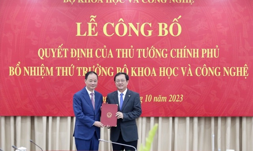 Bộ Khoa học và Công nghệ có Thứ trưởng mới