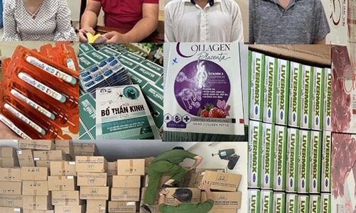 Ba giám đốc móc nối nhau sản xuất thực phẩm chức năng giả