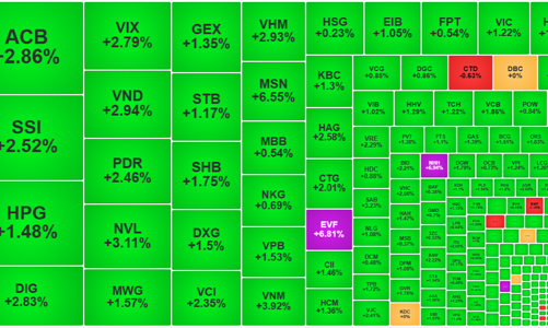 Hưng phấn bùng nổ, tiền vào ào ạt