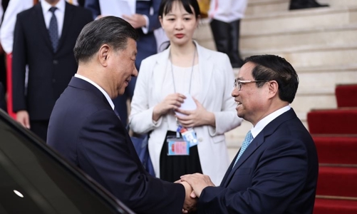 Thủ tướng Phạm Minh Chính hội kiến Tổng Bí thư, Chủ tịch nước Trung Quốc Tập Cận Bình