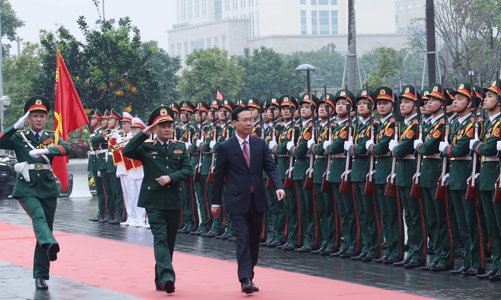 Chủ tịch nước Võ Văn Thưởng thăm, làm việc tại Tập đoàn Viettel