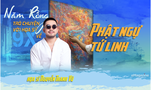 Năm Rồng trò chuyện với họa sỹ 9X về  “Phật ngự tứ linh” 