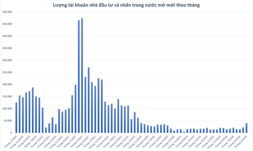 Gần Tết, nhà đầu tư cá nhân vẫn mở mới hơn 126 nghìn tài khoản chứng khoán