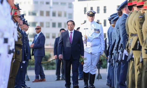 Lễ đón Thủ tướng Phạm Minh Chính thăm chính thức New Zealand theo nghi thức cao nhất