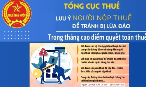 Giả danh cơ quan thuế lừa đảo chiếm đoạt tài sản