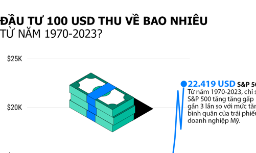 Đầu tư 100 USD vào vàng, bất động sản, chứng khoán thu về bao nhiêu sau hơn 50 năm?