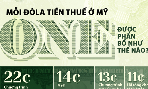 Mỗi USD tiền thuế ở Mỹ được sử dụng vào những đâu?