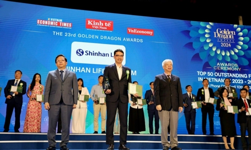 Shinhan Life Việt Nam nhận danh hiệu Rồng vàng 2024