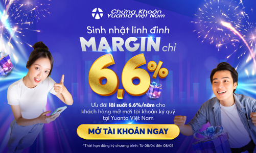 Đầu tư sinh lời với margin 6,6% hẫp dẫn nhất thị trường 