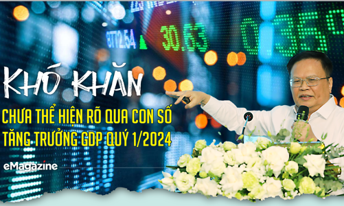 Khó khăn chưa thể hiện rõ qua con số tăng trưởng GDP quý 1/2024