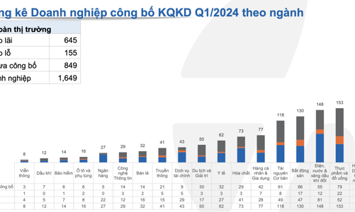 Nhóm nào đang vô địch tăng trưởng lợi nhuận quý 1/2024? 