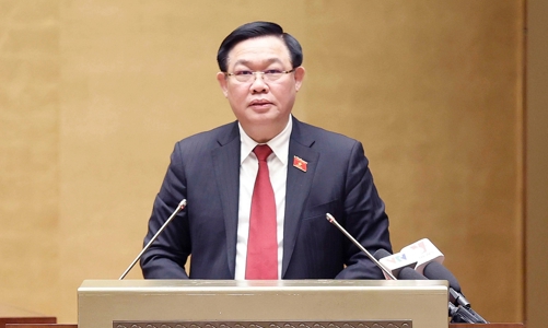 Miễn nhiệm chức Chủ tịch Quốc hội đối với ông Vương Đình Huệ