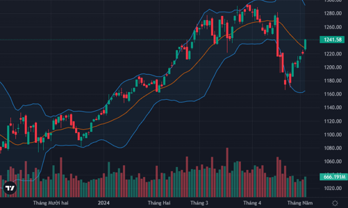 Đẩy giá quyết liệt, VN-Index tăng bùng nổ 1,68%