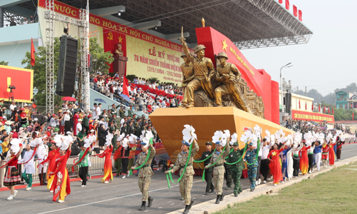 [TRỰC TIẾP]: Lễ diễu binh, diễu hành kỷ niệm trọng thể 70 năm Chiến thắng Điện Biên Phủ