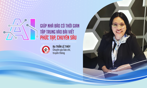 AI giúp nhà báo có thời gian tập trung vào bài viết phức tạp, chuyên sâu