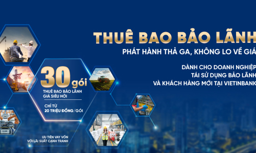 “Lạ” với 30 gói thuê bao bảo lãnh do VietinBank phát hành