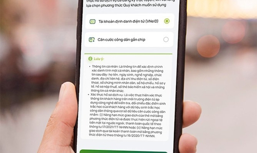 Vietcombank đã có hơn 3 triệu khách hàng cập nhật thông tin sinh trắc học thành công 