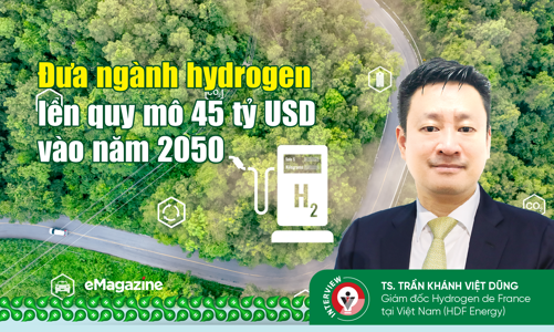Đưa ngành hydrogen lên quy mô 45 tỷ USD vào năm 2050