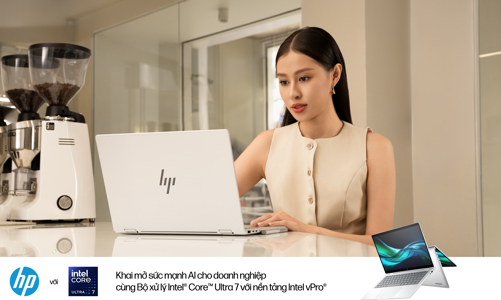 HP EliteBook x360 1040 G11 AI PC cùng bộ xử lý Intel® Core™ Ultra 7: Nâng tầm trải nghiệm doanh nghiệp với sức mạnh AI 