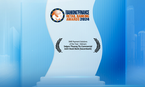 Sacombank tiếp tục được vinh danh “Ngân hàng cung cấp giải pháp thanh toán tốt nhất dành cho doanh nghiệp SME” 