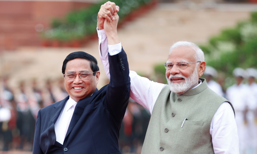 Lễ đón chính thức Thủ tướng Phạm Minh Chính thăm cấp Nhà nước tới Ấn Độ