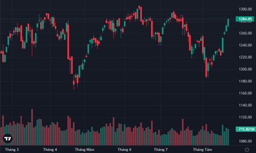 Cổ phiếu ngân hàng hút dòng tiền, VN-Index sắp chạm đỉnh 1300 điểm