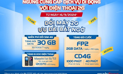 MobiFone hỗ trợ người dân chuyển đổi điện thoại 2G lên 4G