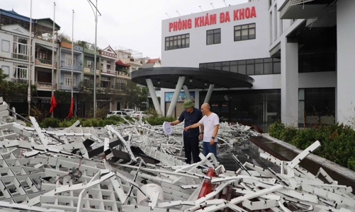 Khẩn trương khắc phục hậu quả, sớm triển khai hoạt động tại các cơ sở y tế bị thiệt hại do bão số 3