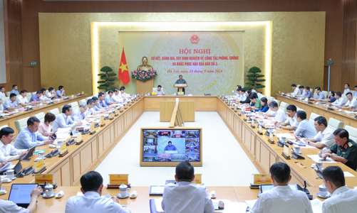 Thủ tướng chủ trì hội nghị sơ kết, đánh giá, rút kinh nghiệm về công tác phòng chống và khắc phục hậu quả bão số 3