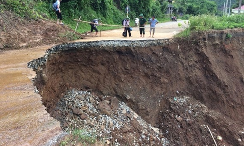 Công bố tình huống khẩn cấp sạt lở đất tại 3 điểm trên địa bàn Mường Lát